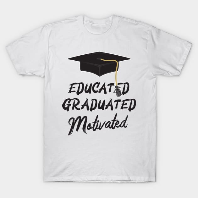 Doctorate Graduated Degree Doctor Hat Promotion T-Shirt by Foxxy Merch